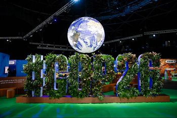 What happened to the event materials used at COP26